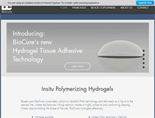 Tablet Screenshot of biocure.com